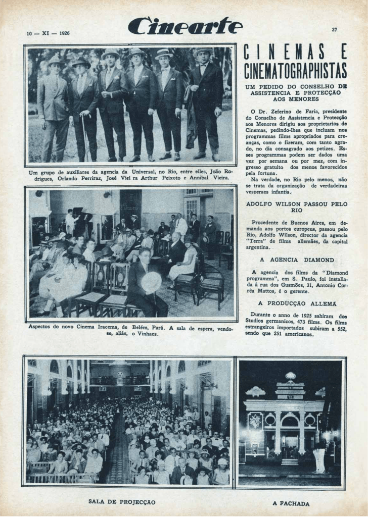 Cinema Iracema_Cinearte 1926